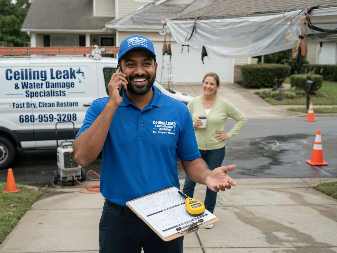 Ceiling Leak Cleanup Lakeville, IN FAQs